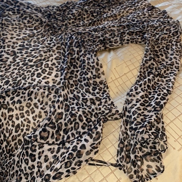 Victoria Secret Leopard print Beach Long Womens Swimsuit Wrap,Cover Up, Pareo - Picture 6 of 12